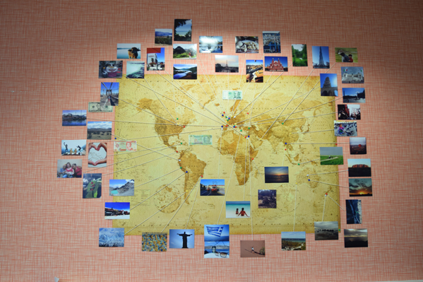 Réalisez une carte du monde avec vos photos, Photobox