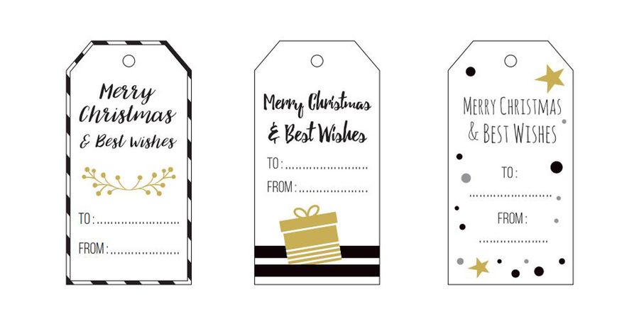 Les plus belles étiquettes de Noël imprimables, et gratuites !
