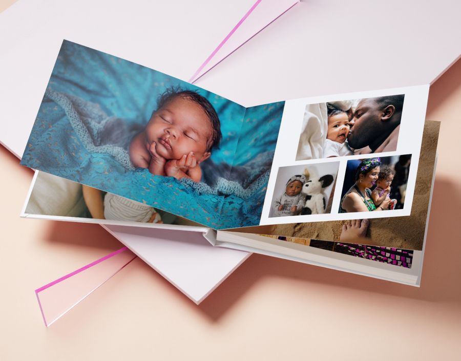 livre photo A4 classique avec photos de bébé